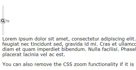 jQuery CSS Zoom